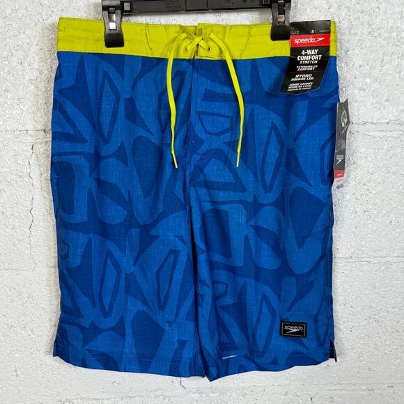 Speedo Men's Print Bondi Basin 20" Boardshorts  Sevres Blue Small - Picture 1 of 7